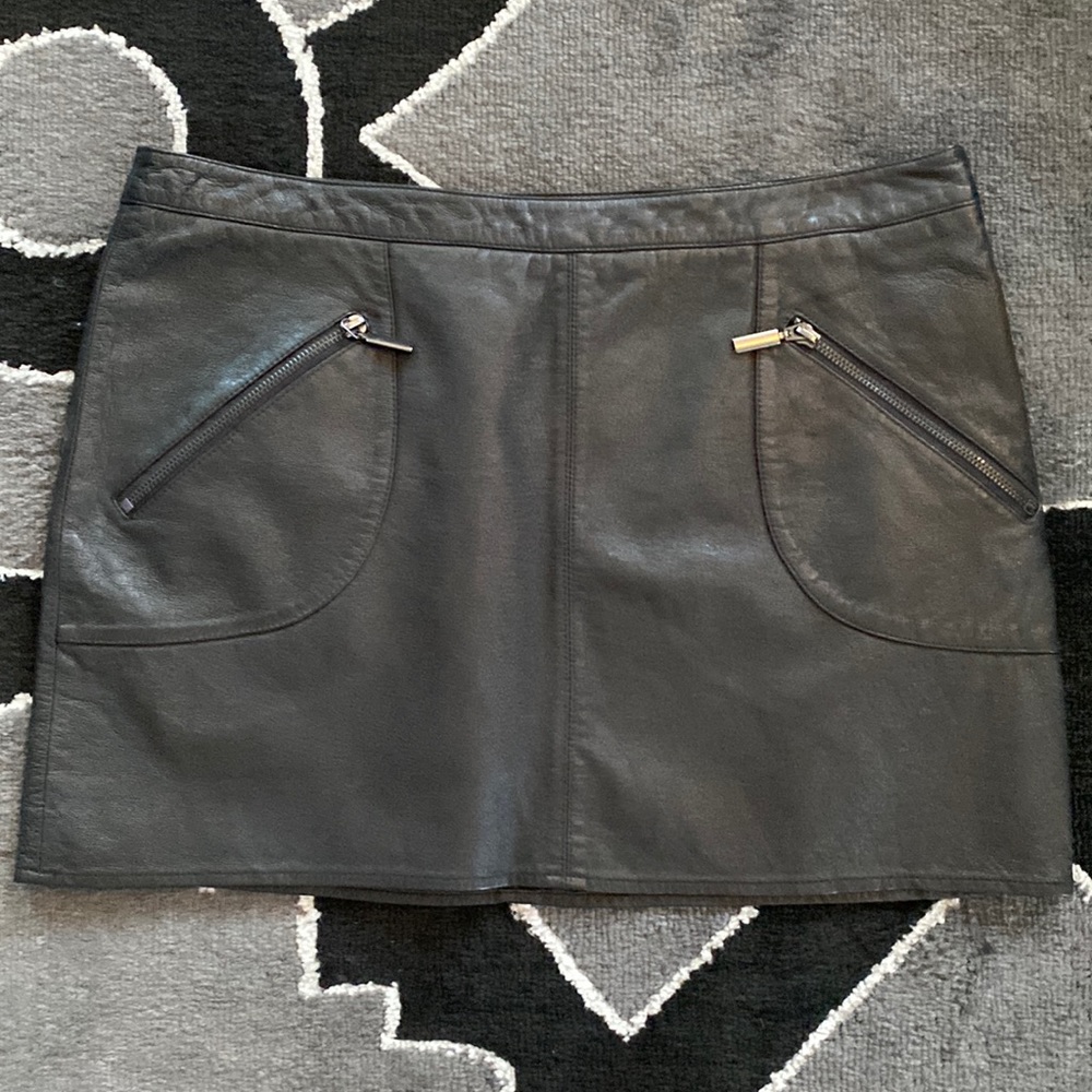 Zara mini leather skirt